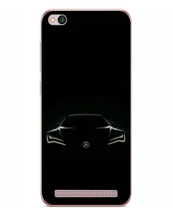 Чехол для Xiaomi Redmi 5A с картинкой «Mercedes — силуэт авто»