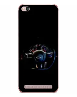 Чехол для Xiaomi Redmi 5A с картинкой «Салон Audi — руль»