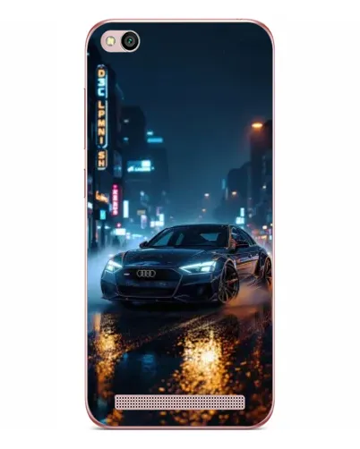 Чехол для Xiaomi Redmi 5A с картинкой «Ночной город и Audi»