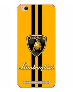 Чехол для Xiaomi Redmi 5A с картинкой «Lamborghini Stripe желтый»