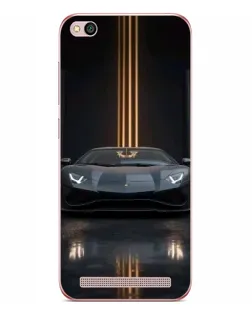 Чохол для Xiaomi Redmi 5A з картинкою «Lamborghini золоті лінії»