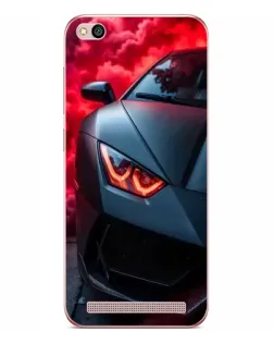 Чохол для Xiaomi Redmi 5A з картинкою «Lamborghini червоне сяйво»