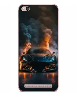 Чехол для Xiaomi Redmi 5A с картинкой «Lamborghini дымная эстетика»