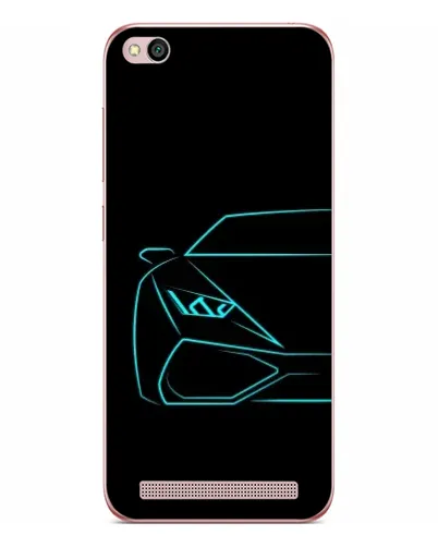 Чехол для Xiaomi Redmi 5A с картинкой «Голубой силуэт Lamborghini» Чехол для Xiaomi Redmi 5A с картинкой «Голубой силуэт Lamborghini»