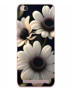 Чехол для Xiaomi Redmi 5A с картинкой «Белые маргаритки макро»