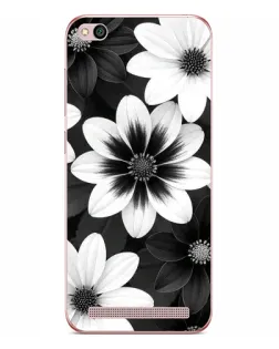 Чехол для Xiaomi Redmi 5A с картинкой «Монохромные астры»