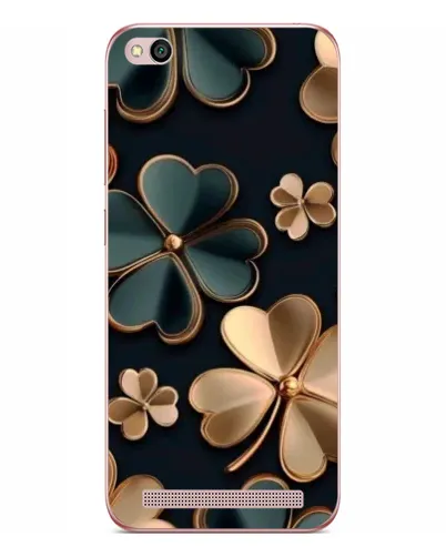 Чехол для Xiaomi Redmi 5A с картинкой «Клевер в золоте»