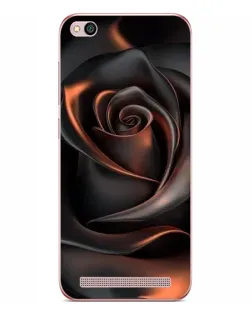 Чехол для Xiaomi Redmi 5A с картинкой «Шелковая черная роза»