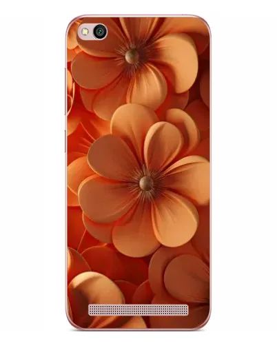 Чехол для Xiaomi Redmi 5A с картинкой «Оранжевый макро цветок»