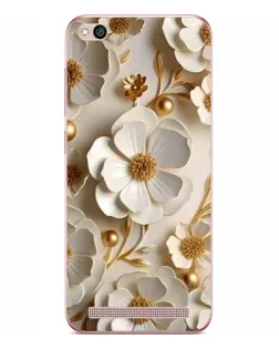 Чехол для Xiaomi Redmi 5A с картинкой «Белие бумажние  цвети»