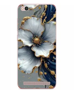 Чехол для Xiaomi Redmi 5A с картинкой «Белый цветок и золотой флюид»