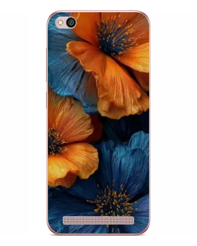 Чехол для Xiaomi Redmi 5A с картинкой «Яркая сине-оранжевая флора» Чехол для Xiaomi Redmi 5A с картинкой «Яркая сине-оранжевая флора»