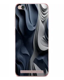 Чохол для Xiaomi Redmi 5A з картинкою «Об'ємні сині складки»