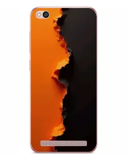Чехол для Xiaomi Redmi 5A с картинкой «Оранжевый разлом»