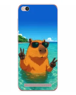Чохол для Xiaomi Redmi 5A з картинкою «Морська капібара»