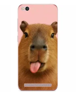 Чохол для Xiaomi Redmi 5A з картинкою «Капібара з язиком»
