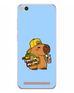 Чохол для Xiaomi Redmi 5A з картинкою «Капібара на скейті»