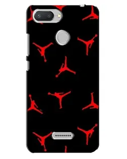 Чехол для Xiaomi Redmi 6 с картинкой «Jordan Red Pattern»