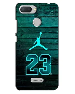 Чехол для Xiaomi Redmi 6 с картинкой «Jordan Cyan 23»