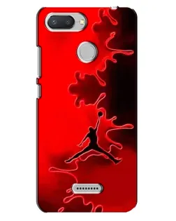 Чехол для Xiaomi Redmi 6 с картинкой «Jordan Red Smoke»