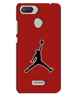 Чехол для Xiaomi Redmi 6 с картинкой «Jordan Red Back»