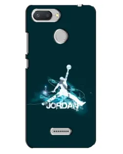Чехол для Xiaomi Redmi 6 с картинкой «Jordan Blue Fire»