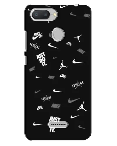 Чехол для Xiaomi Redmi 6 с картинкой «Nike Black Pattern» Чехол для Xiaomi Redmi 6 с картинкой «Nike Black Pattern»