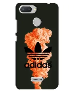 Чехол для Xiaomi Redmi 6 с картинкой «Оранжевый дым Adidas»