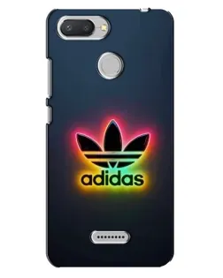 Чехол для Xiaomi Redmi 6 с картинкой «Неоновый Adidas»