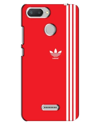 Чехол для Xiaomi Redmi 6 с картинкой «Красный минимализм Adidas»