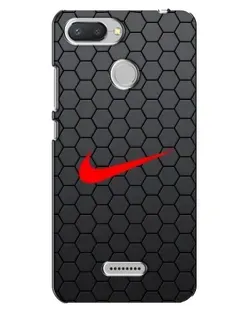 Чехол для Xiaomi Redmi 6 с картинкой «Nike — карбоновая сетка»