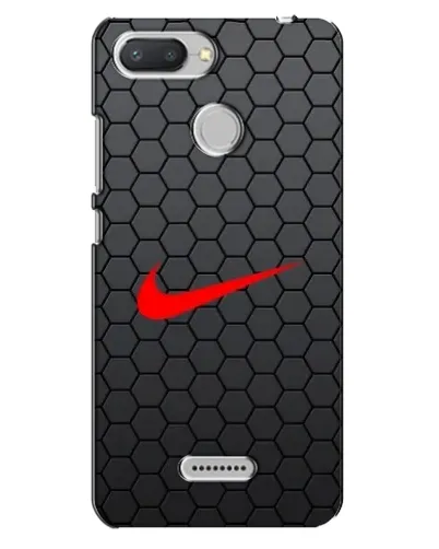 Чехол для Xiaomi Redmi 6 с картинкой «Nike — карбоновая сетка»