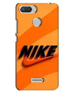 Чехол для Xiaomi Redmi 6 с картинкой «Оранжевый драйв Nike»