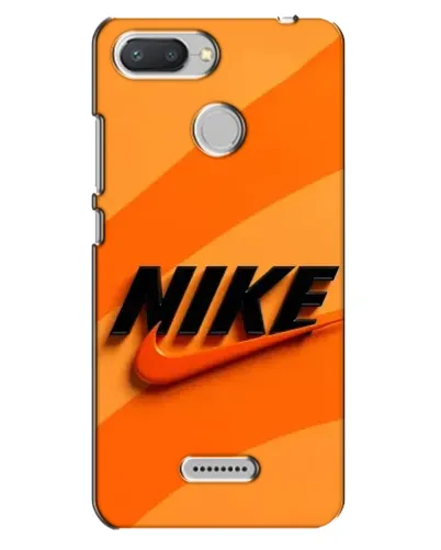 Чехол для Xiaomi Redmi 6 с картинкой «Оранжевый драйв Nike»