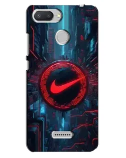 Чехол для Xiaomi Redmi 6 с картинкой «Техногенный стиль Nike»