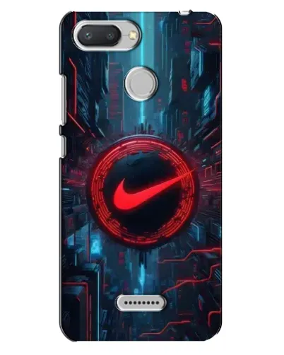 Чехол для Xiaomi Redmi 6 с картинкой «Техногенный стиль Nike»
