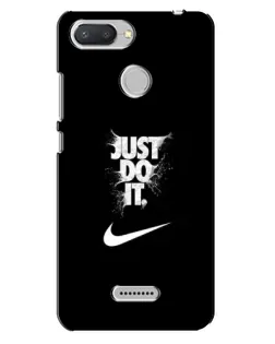 Чехол для Xiaomi Redmi 6 с картинкой «Текстовый принт Nike»