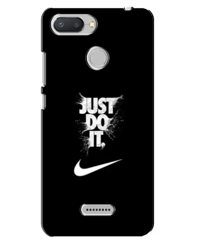 Чехол для Xiaomi Redmi 6 с картинкой «Текстовый принт Nike»