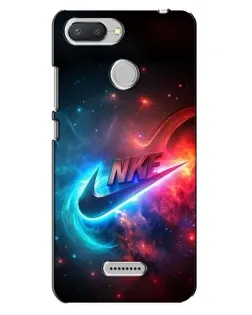 Чехол для Xiaomi Redmi 6 с картинкой «Огненный логотип Nike»