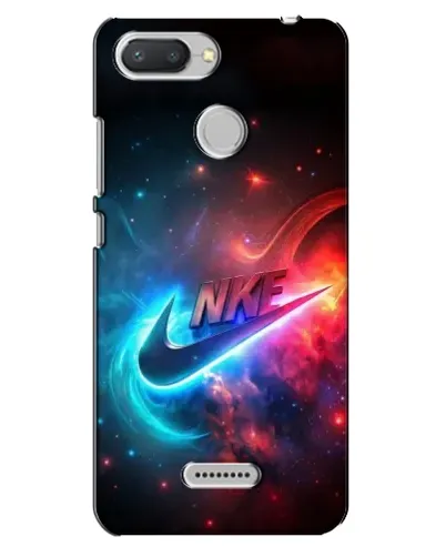 Чехол для Xiaomi Redmi 6 с картинкой «Огненный логотип Nike»