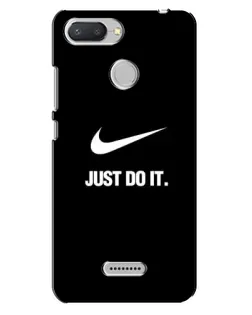 Чехол для Xiaomi Redmi 6 с картинкой «Классический принт Nike»