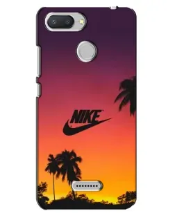 Чехол для Xiaomi Redmi 6 с картинкой «Nike на закате солнца»