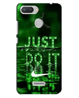 Чехол для Xiaomi Redmi 6 с картинкой «Зеленый неоновый Nike»