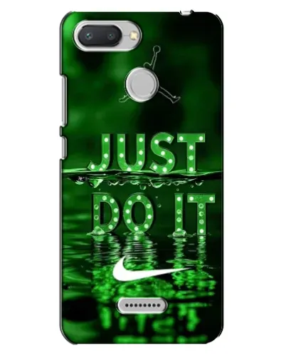 Чехол для Xiaomi Redmi 6 с картинкой «Зеленый неоновый Nike»