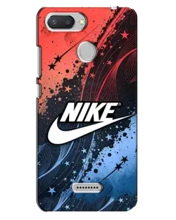 Чехол для Xiaomi Redmi 6 с картинкой «Градиентный принт Найк»