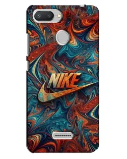 Чехол для Xiaomi Redmi 6 с картинкой «Nike в абстракции»