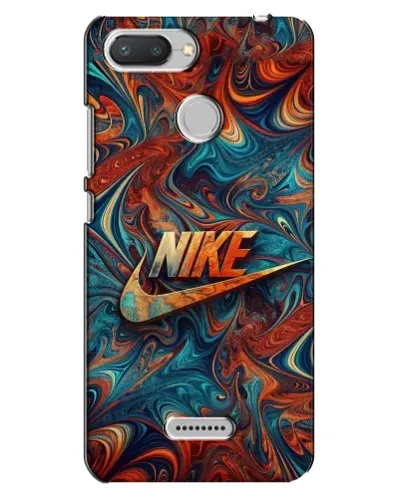 Чехол для Xiaomi Redmi 6 с картинкой «Nike в абстракции»