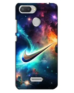 Чехол для Xiaomi Redmi 6 с картинкой «Космический Nike Swoosh»