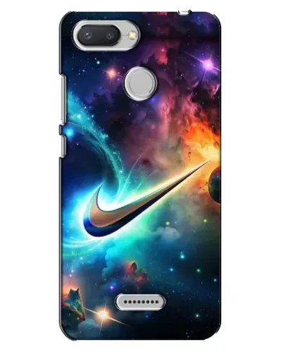 Чехол для Xiaomi Redmi 6 с картинкой «Космический Nike Swoosh»
