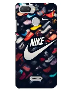 Чехол для Xiaomi Redmi 6 с картинкой «Коллекция кроссовок Nike»